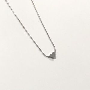 Dainty Silver Heart Necklace
